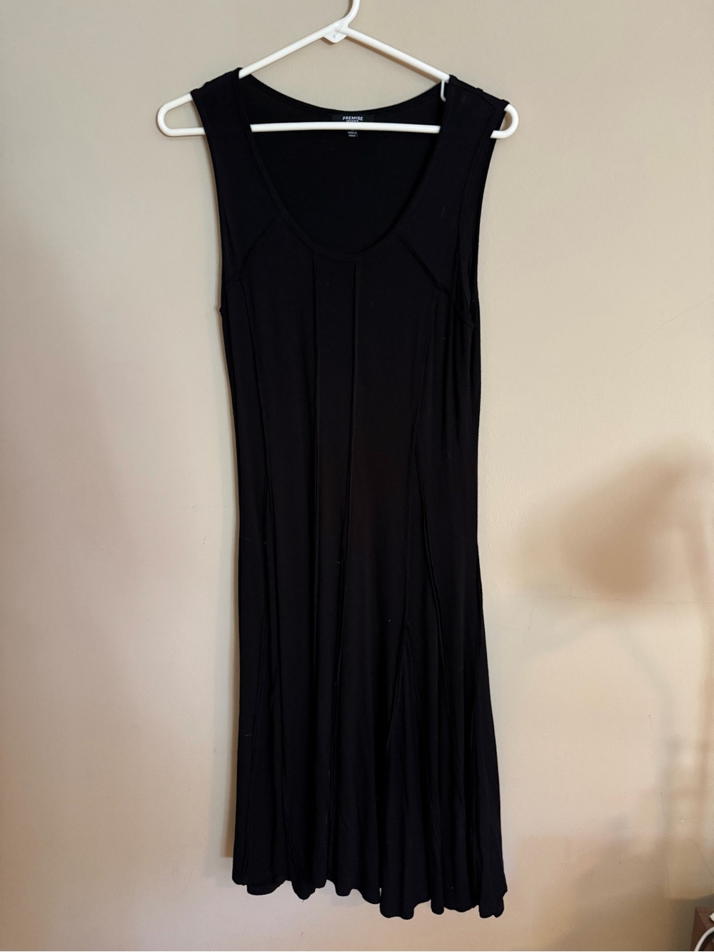 Premise Black Sleeveless Midi Dress